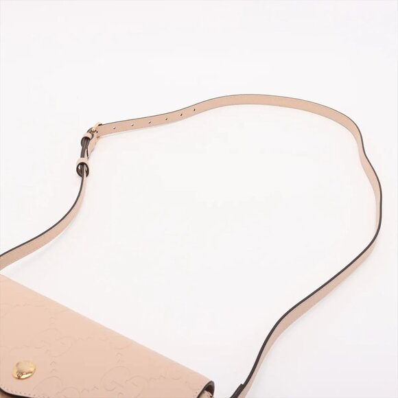 Gucci GG Super mini Leather Shoulder bag Beige 772794 - Picture 5 of 11